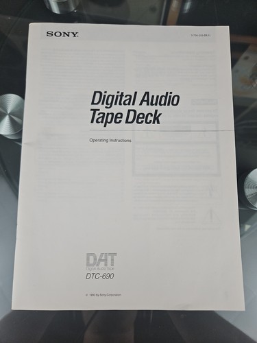 Sony dtc 690 - sony, user's