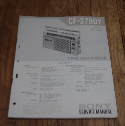 Sony 270dy cassette corder - sony,