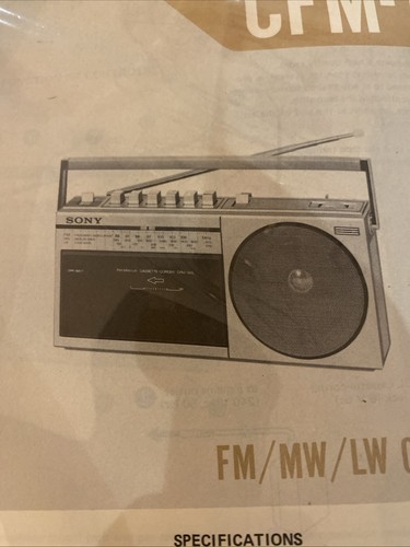 Cfm 150l sony radio cassette - sony,