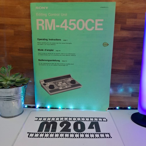 Sony 450ce editing control - sony,