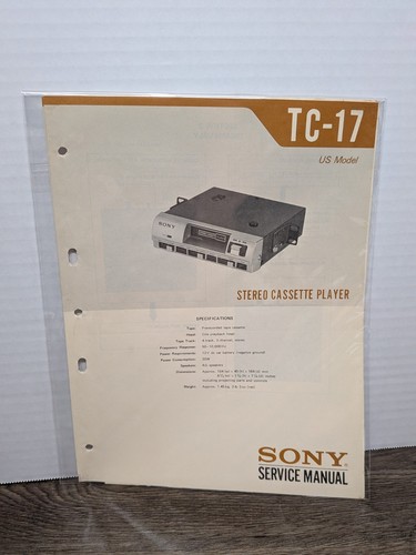 Sony model stereo - tc-17,