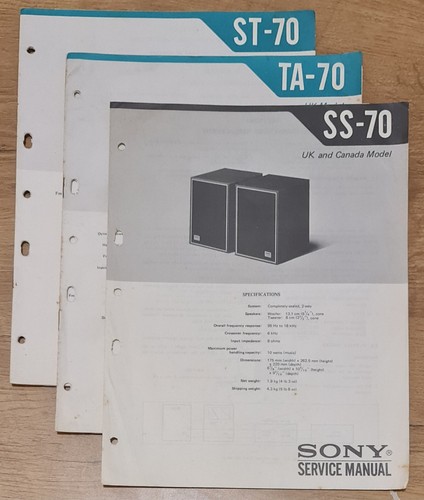 Original service manuals for