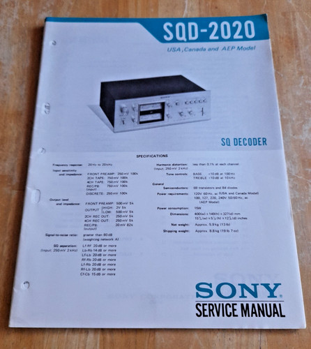 Sony sqd 2020 decoder original - decoder,