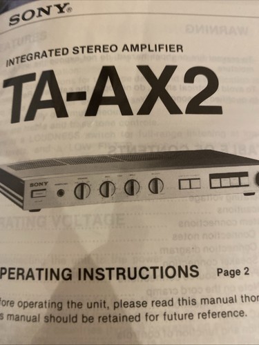 Ax2 stereo amplifier - stereo,