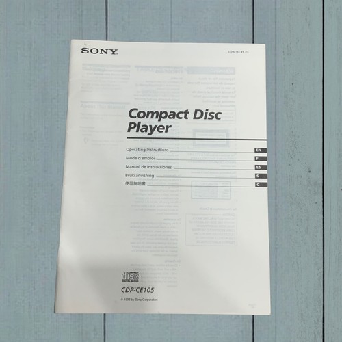 Sony cdp ce105 - sony, cdp-ce105