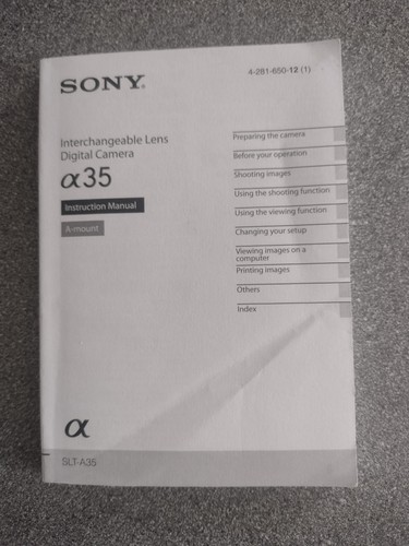 Original sony alpha - original, a35