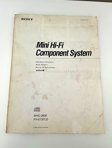 Original sony mini - original, hi-fi