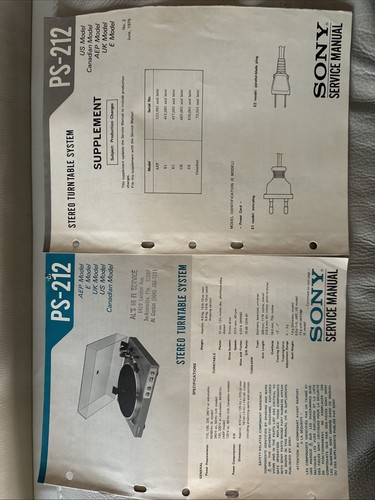 Sony 212 stereo turntable - sony, ps-212