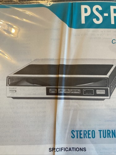 Fl77 sony turntable - ps-fl77,