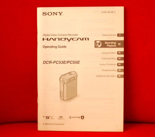 Sony instruction manual - instruction,