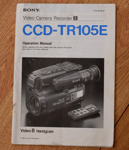 Sony instruction manual - sony,