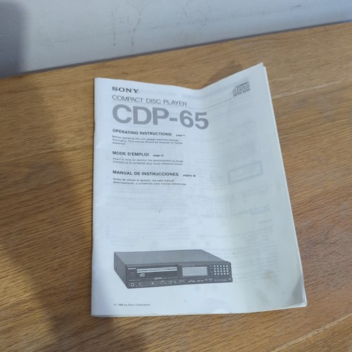 Sony cdp manual operating - manual,