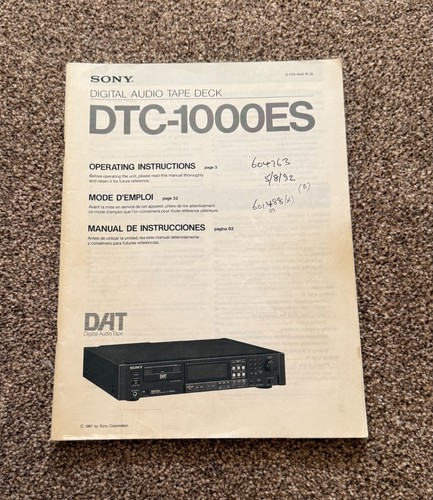 Original sony digital audio - sony,