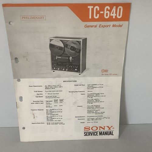 Sony 640 reel - reel,