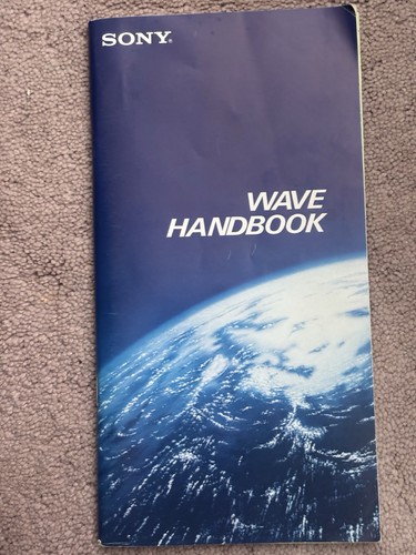 Sony wave handbook - sony,