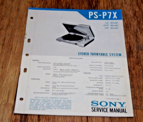 Sony p7x stereo turntable - ps,