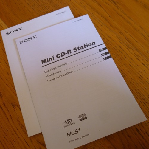 Sony mcs1 mini - mcs1, station