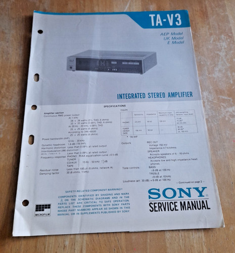 Sony integrated stereo - sony,