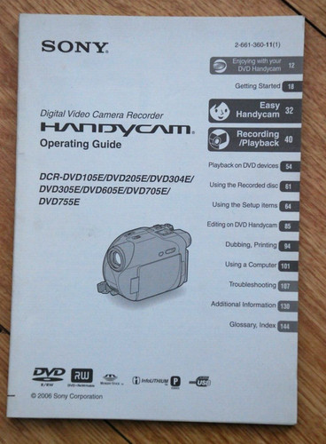 Sony instruction manual - instruction,